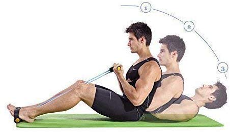 Foot Pedal Resistance Band Elastic Sit-Up Pull Rope Yoga Fitness Gym - Elastic Pull Ropes Tummy Trimmer