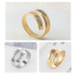 Personalized Engraved Dual Name Adjustable Ring