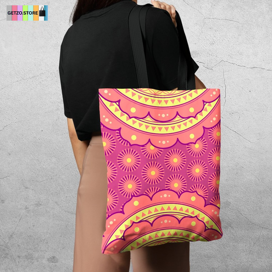 TB031 - Ankara Pattern Tote Bag