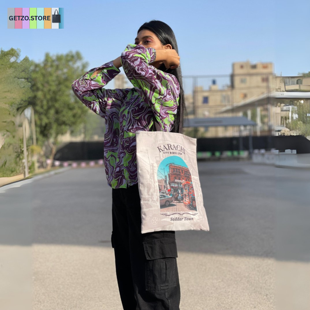 TB039 Karachi City Tote Bag