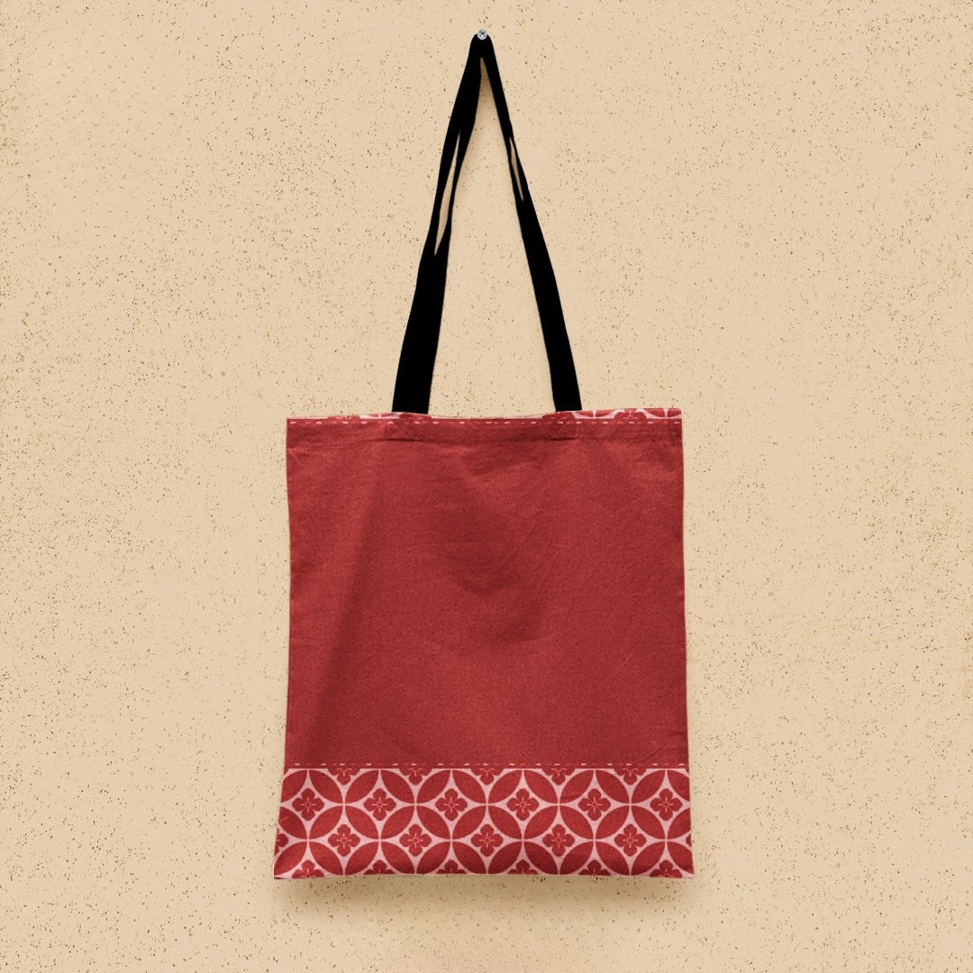 TB021 - Floral Pattern Tote Bag