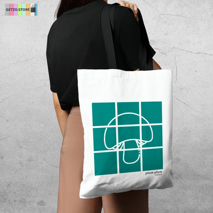 TB044 Plum Green Tote Bag