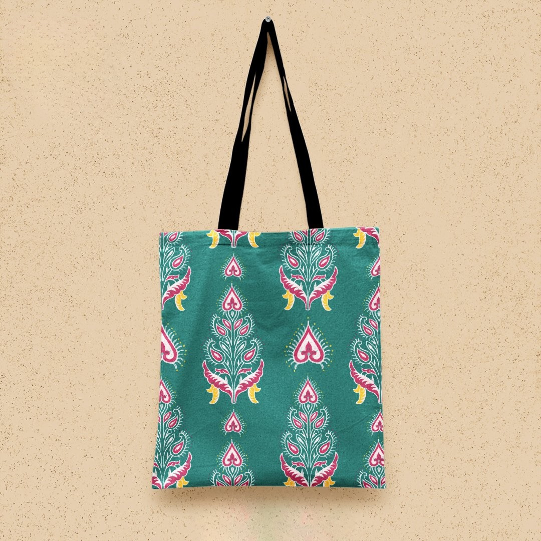 TB033 - Floral Pattern Tote Bag