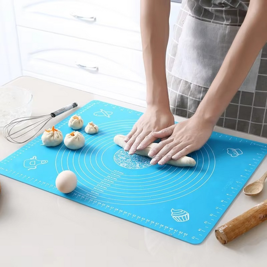 Silicone Non-Stick Rolling Mat 40x50cm – Non-Slip Pastry Mat for Dough, Cakes & Baking